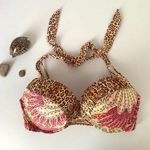 34D Victoria’s Secret Bombshell Leopard Bikini Top